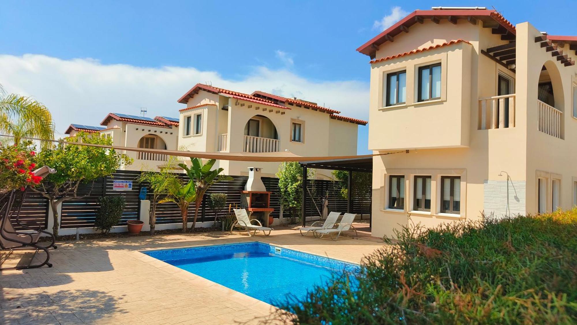 Cy-Blue Villa Protarász Kültér fotó